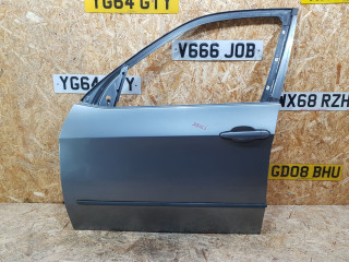 дверь передняя левая BMW X5 E70 2007, 4.8 л., бензин, АКПП, серебро, внедорожник 5 дв., полный привод, правый руль, 41517211423, 7211423, 41517181475, 7181475