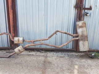 глушитель BMW X5 E70 2007, 4.8 л., бензин, АКПП, серебро, внедорожник 5 дв., полный привод, правый руль, 7558837