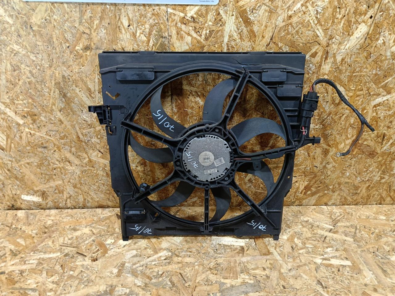 вентилятор радиатора BMW X5 E70 2008, 3.0 л., дизель, АКПП, внедорожник 5 дв., правый руль, 77665690, 7558428, 672600705 - фото №1