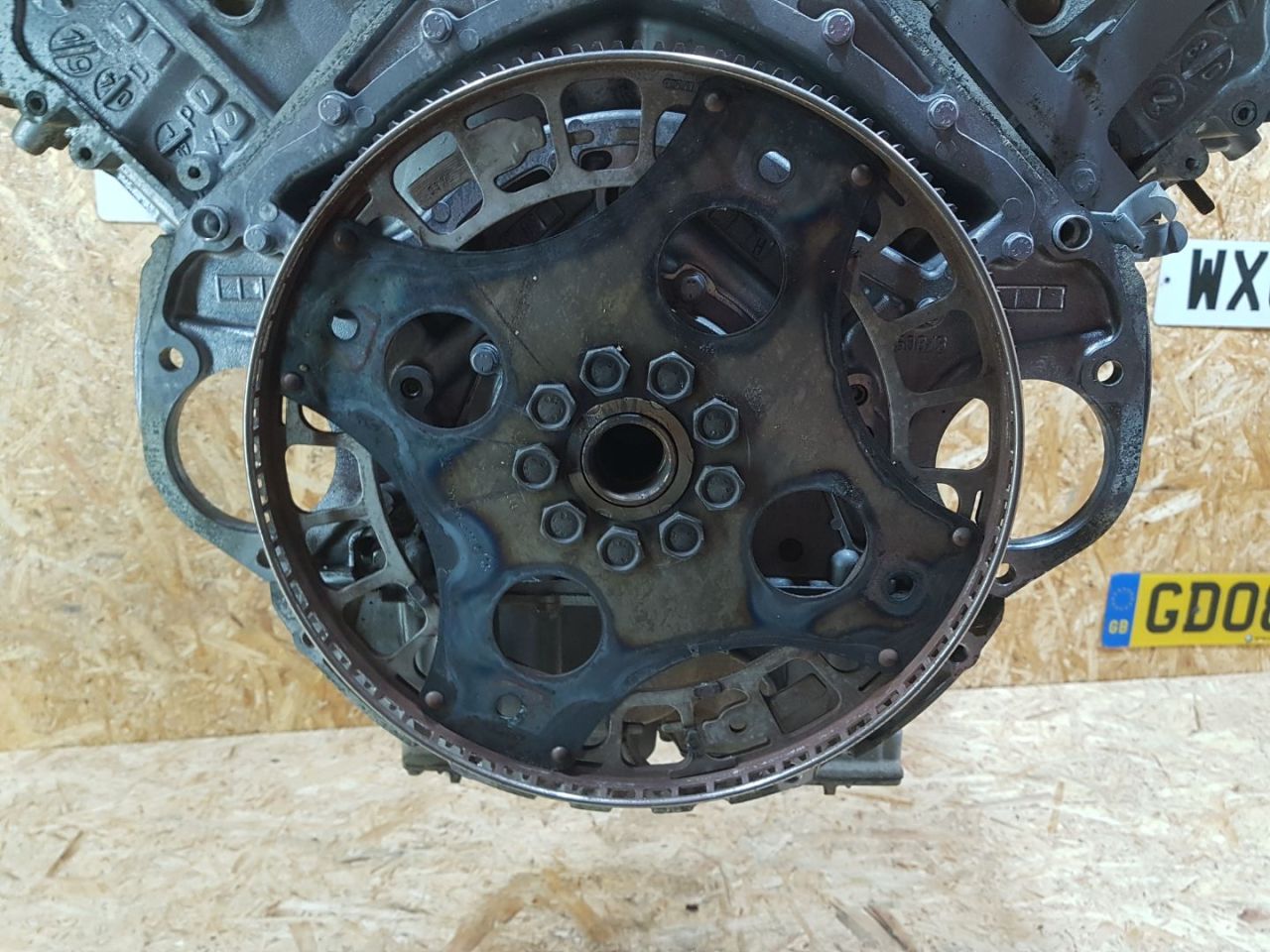 Маховик АКПП (драйв плата) BMW X5 E70 2007, 4.8 л., бензин, АКПП, серебро, внедорожник 5 дв., полный привод, правый руль, 7560552, 11227560552, 11220415340, 0415340, 11220150297, 0150297 - фото №1