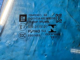 стекло двери задней левой Chevrolet Bolt 1 поколение [рестайлинг] 2022, серебро