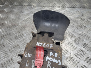 суппорт передний правый Volkswagen Polo 3 поколение 1998, 1.4 л., бензин, 5МКПП, хетчбэк 5 дв.