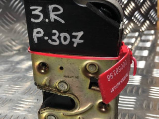 замок двери задней правой Peugeot 307 1 поколение 2005, синий, универсал