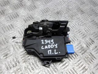 замок двери передней левой Volkswagen Caddy 3 поколение 2008, 1.9 л., дизель, МКПП, минивэн