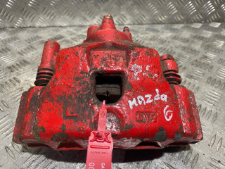 суппорт передний левый Mazda 6 1 поколение [рестайлинг] 2007, 2.0 л., дизель, МКПП, серебро, хетчбэк 5 дв., 6Y2