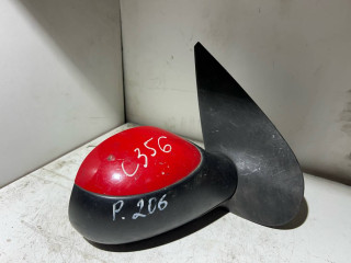 зеркало наружное правое Peugeot 206 1 поколение 2002, red, хетчбэк 5 дв.
