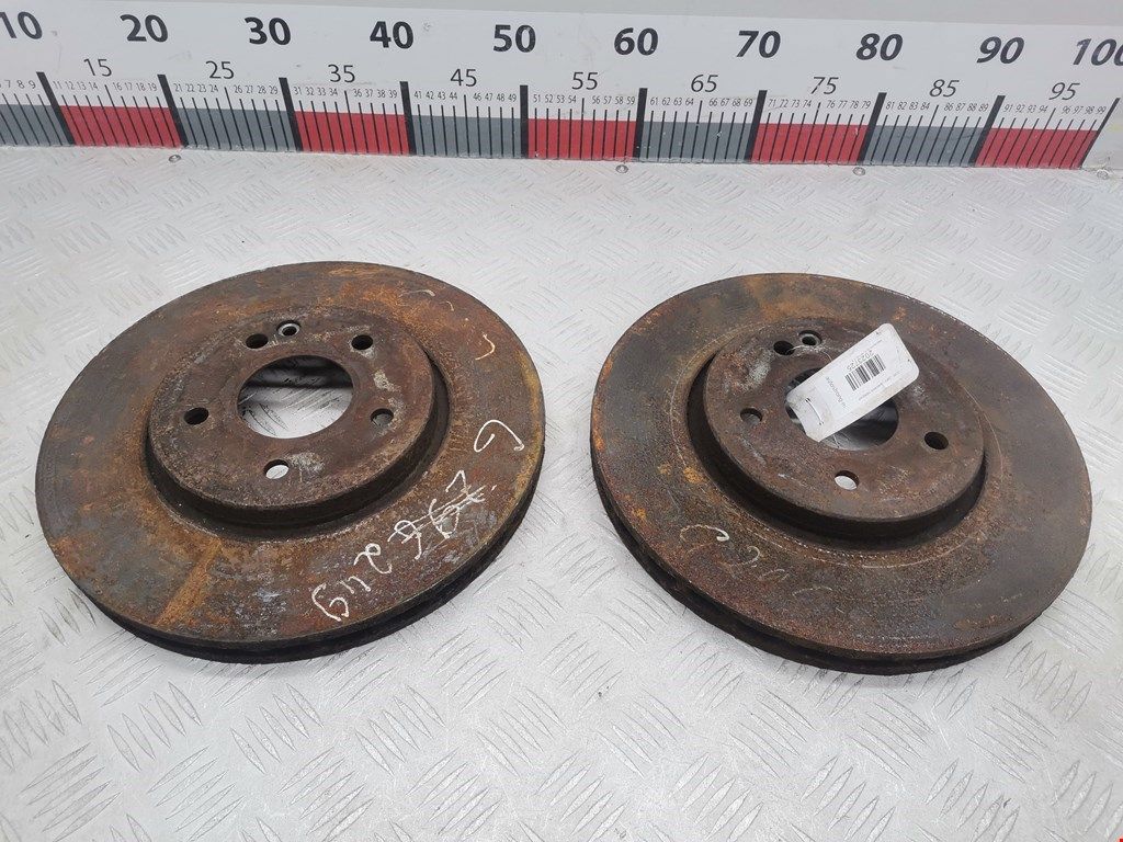 диск тормозной передний Mercedes-Benz SLK-Класс R170 2000, 3.2 л., АКПП, кабриолет, A2104212212 - фото №1