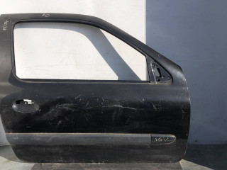 дверь передняя правая Renault Clio 2 поколение [2-й рестайлинг] 2005, black, хетчбэк 3 дв.
