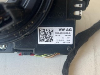 переключатель подрулевой (стрекоза) Volkswagen Tiguan 1 поколение [рестайлинг] 2013, 1.4 л., CTHA, бензин, АКПП, внедорожник 5 дв., передний привод, 5K0953521AR, 5K0953569A, 5K0953502K