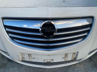 бампер передний Opel Insignia 1 поколение (A) 2011, 1.8 л., бензин, белый, хетчбэк 5 дв.