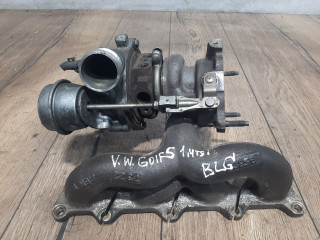 турбина Volkswagen Golf 5 поколение (2003 - 2009), 1.4 л., TSI, BLG, бензин, 03C145701T, 03C145701B, 03C145701G, 03C145701K, 03C145701Q, 03C145702B, 03C145703A