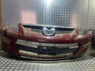 бампер передний Mazda CX-9 1 поколение TB (2007 - 2009), красный, TD1150031GAA, TD1150031HBB