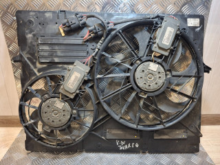 вентилятор радиатора Volkswagen Touareg 1 поколение (2002 - 2007), 7L0121207D, 7L0121203F