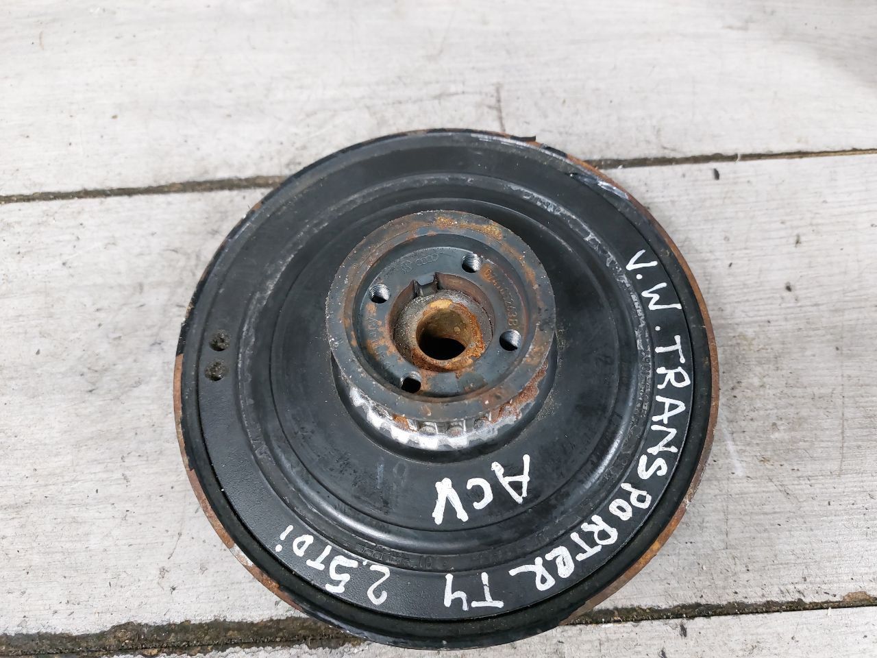 шкив коленвала Volkswagen Transporter T4 (1990 - 2003), 2.5 л., ACV, дизель, 074105251AC, 07410525T, 07410525N - фото №1