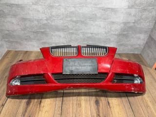 бампер передний BMW 3 серия E90/E91/E92/E93 2006, красный, 51117058443