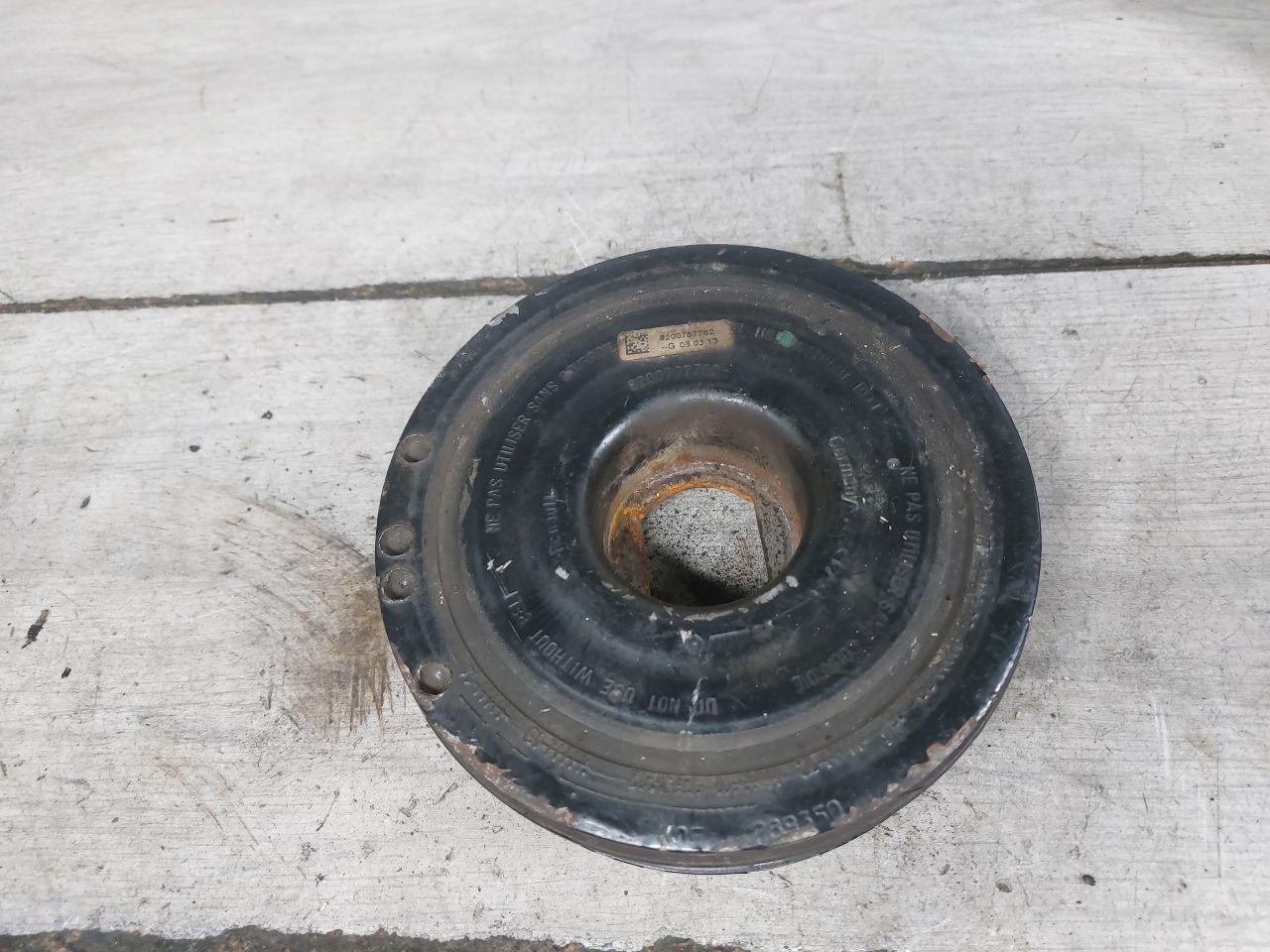 шкив коленвала Nissan X-Trail T31 (2007 - 2011), 2.0 л., DCi, M9R, дизель, 8200767762, 1232200Q0A, 8200361247 - фото №1