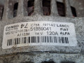 генератор Fiat Grande Punto 199 [рестайлинг] (2009 - 2012), 1.4 л., 350 A1.000, бензин, 51859041, 51787196, 51859061 - фото №3