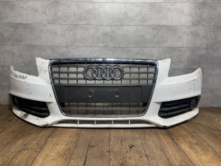 бампер передний Audi A4 B8/8K 8K2 (2007 - 2011), белый, 8K0807437, 8K0807105GRU