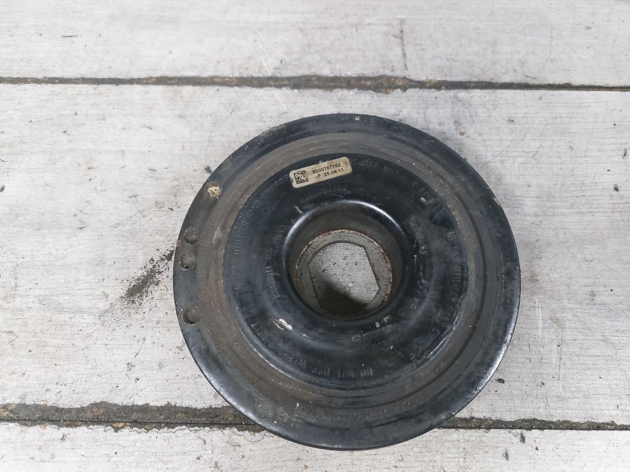 шкив коленвала Nissan X-Trail T31 (2007 - 2011), 2.0 л., DCi, M9R, дизель, 8200767762, 1232200Q0A, 8200361247 - фото №1