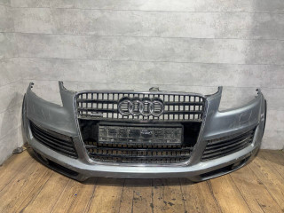 бампер передний Audi Q7 4L (2005 - 2009), белый, 4L0807105EGRU, 4L0807437D