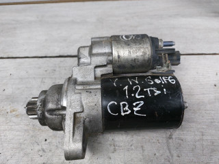 стартер Volkswagen Golf 6 поколение (2008 - 2012), 1.2 л., CBZA, бензин, 02T911023S, 02T911023RX, 02T911024A, 02T911024K, 02T911024B, 02T911024N, 0001121433, 0001121434, 0001120406, 02T911023R