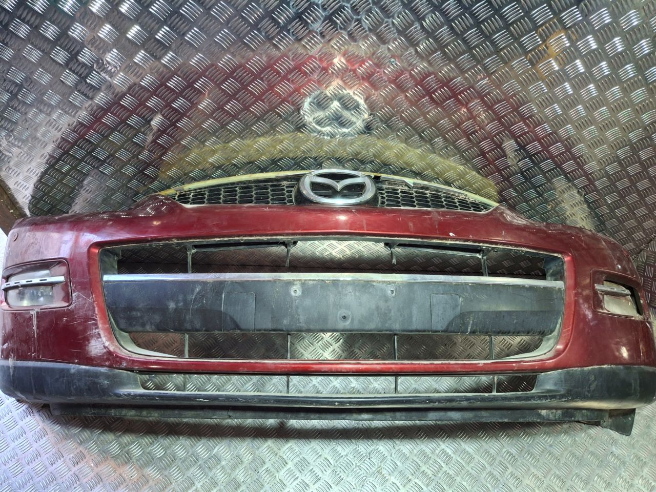 бампер передний Mazda CX-9 1 поколение TB (2007 - 2009), TD1150031GAA, TD1150031HBB - фото №1