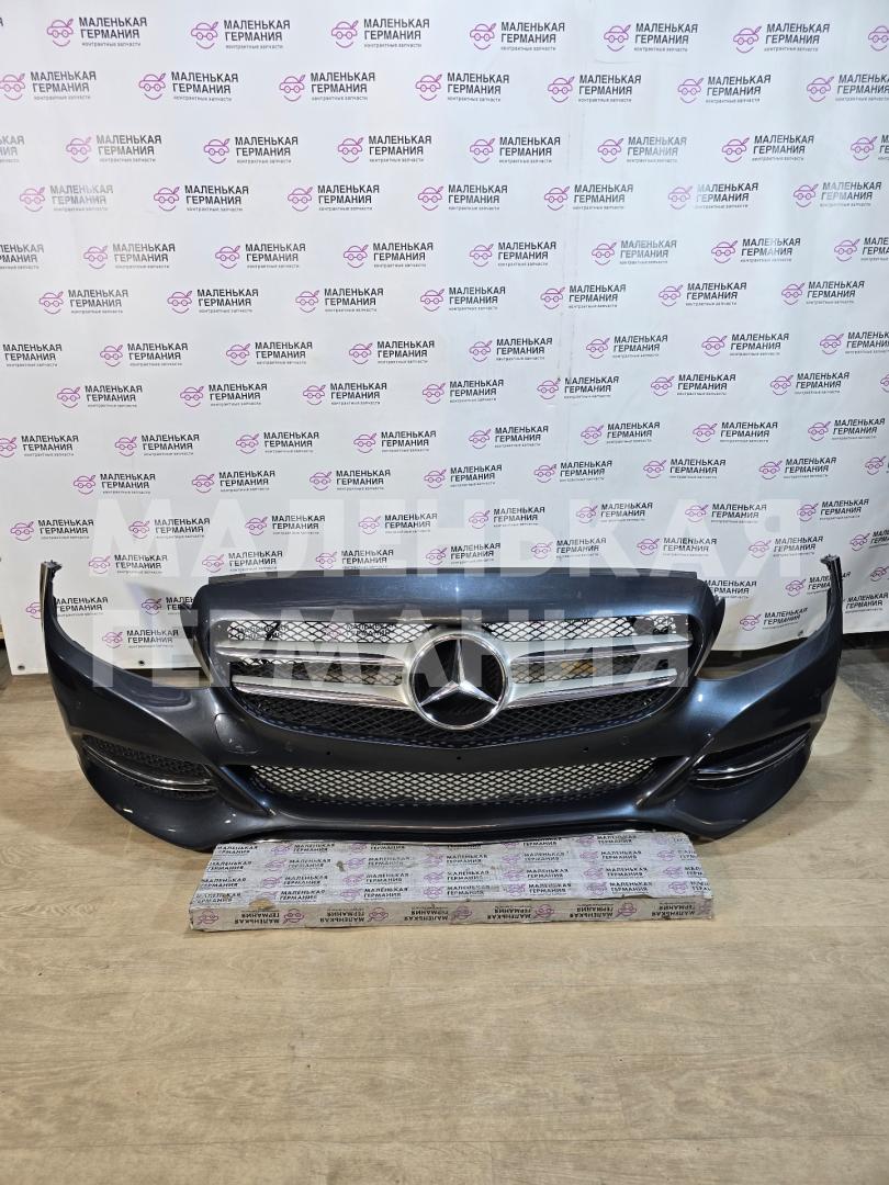бампер передний Mercedes-Benz C-Класс W205/S205/C205 W205.042 2014, 2.0 л., M 274.920, бензин, АКПП, 755 серый, седан, задний привод, правый руль, A0009059300, A2058800183, A0008880060, A2055051830, A2056281300, A0001534524, A0009051202, A2058850125, A2058850565, A2058850665, A2058851123, A2058851223, A2058850423, A2058850537, A2058850821, A2058850024 - фото №1