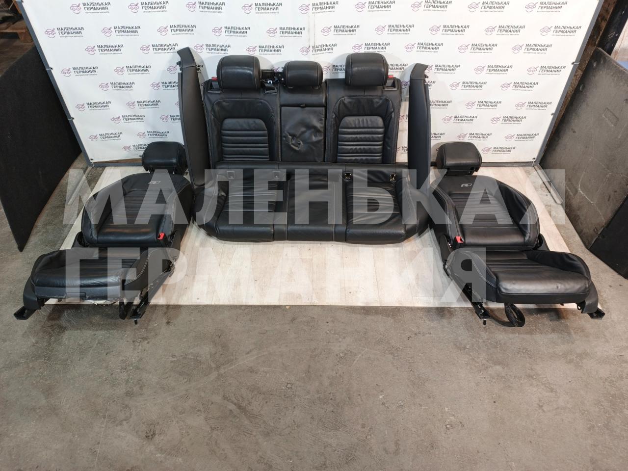 салон (комплект сидений) Volkswagen Passat B8 2015, 1.8 л., CJSA, бензин, робот, 2t/c9x чёрный перламутр, седан, правый руль, D3590.00, 013002650, 3Q0881105P, 3G0963557AC, 3Q0881106N, 3G2971369B, 3Q0959760A - фото №1