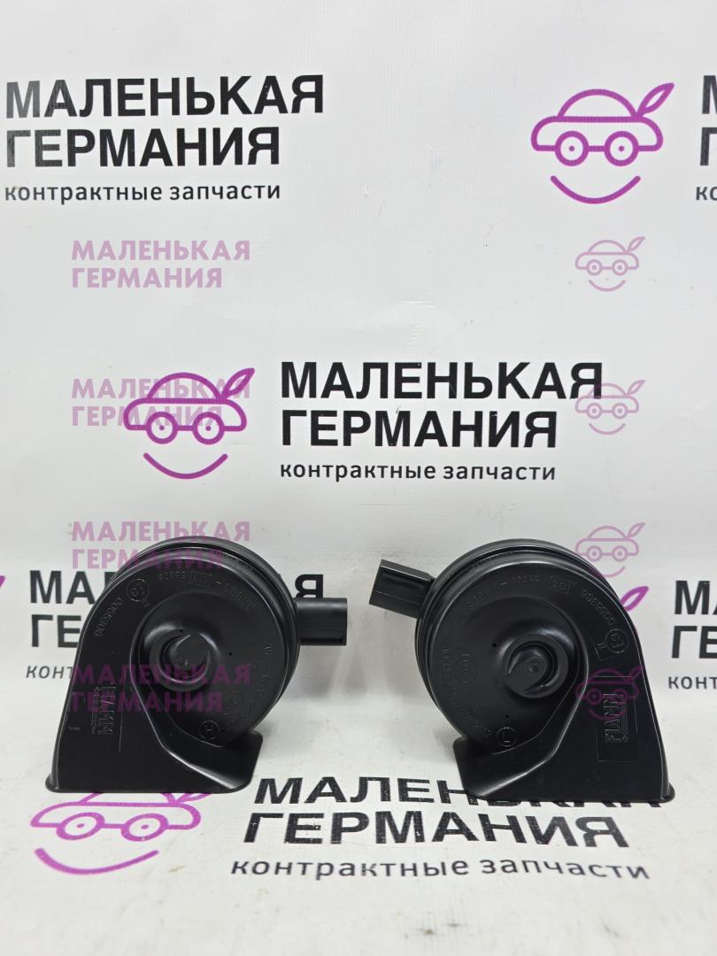 сигнал (клаксон) BMW X1 F48 2016, 2.0 л., B47 C20 A, дизель, АКПП, alpinweiss 3 (300), передний привод, правый руль, 61337410918, 61337410917, 7410917, 7410918 - фото №1