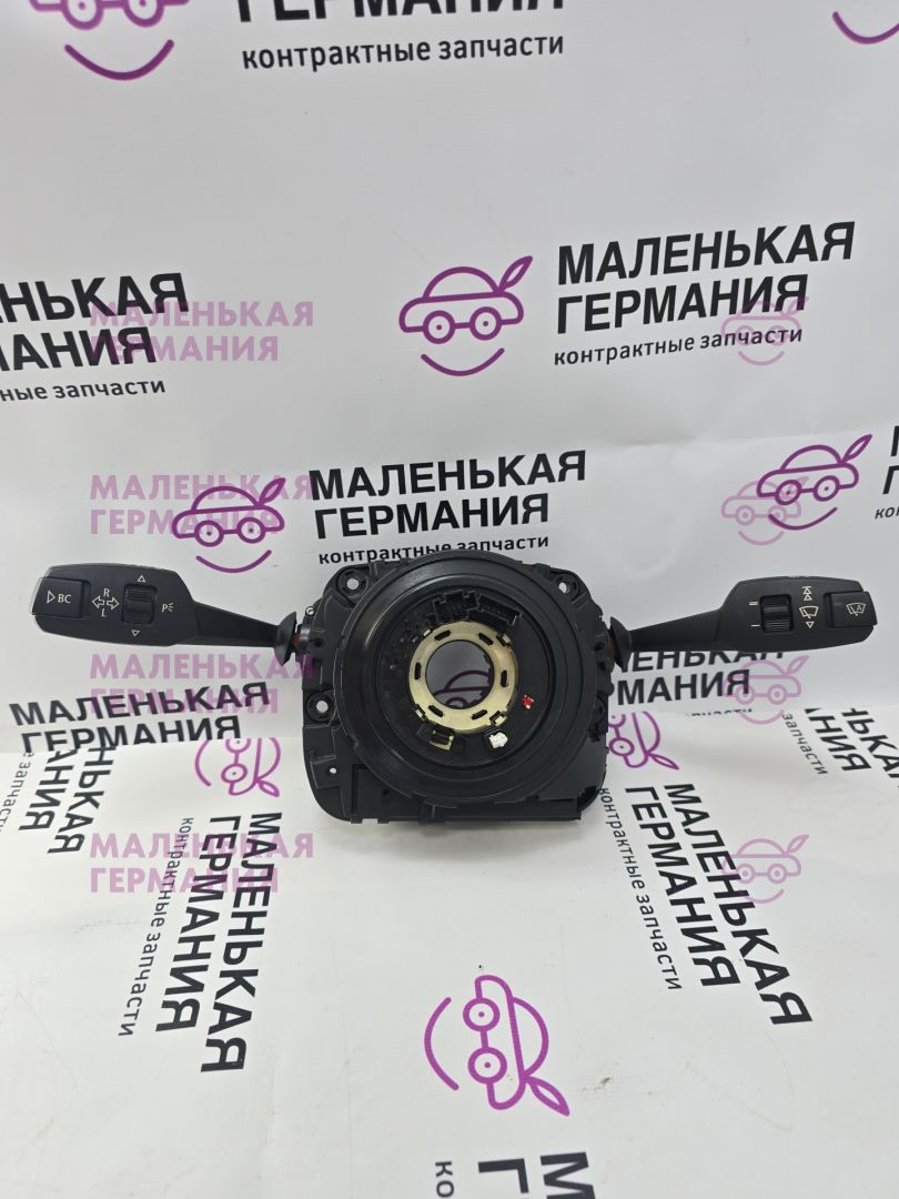 переключатель подрулевой (стрекоза) BMW X6 E71/E72 E71 2009, 3.0 л., N54 B30 A, бензин, серебро, правый руль, 61319169071, 9169071 - фото №1