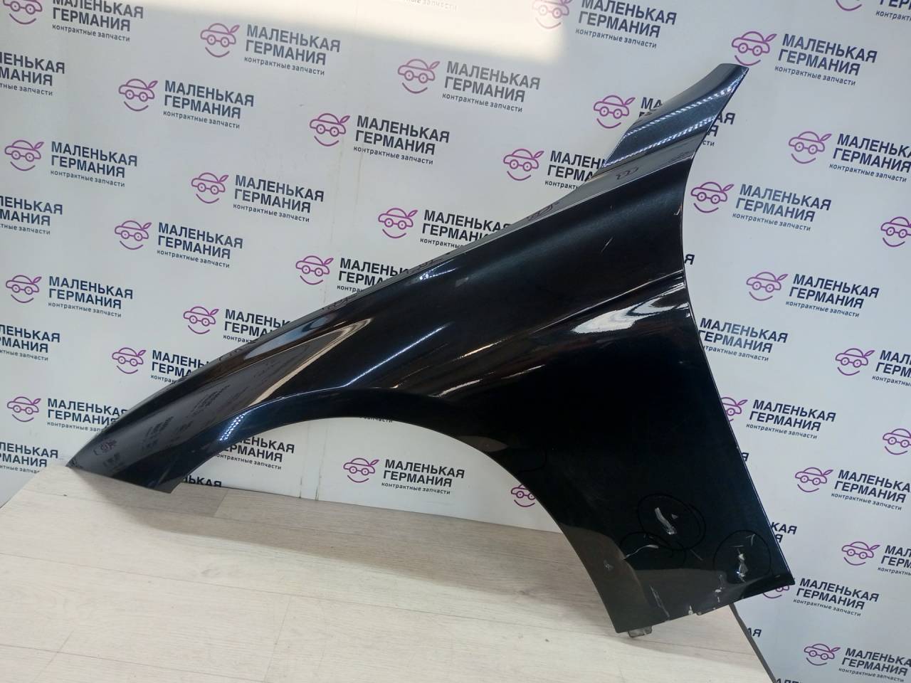 крыло переднее левое BMW 3 серия F30/F31/F34 F30 2012, 3.0 л., N55 B30 A, бензин, АКПП, black sapphire metallic (475), седан, задний привод, 41357298027, 7298027 - фото №1