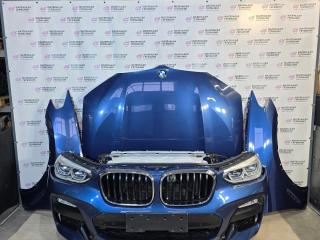 передняя часть (ноускат) BMW X3 G01 2019, 2.0 л., B48B20C, бензин, АКПП, c1m phytonic-blau metallic, внедорожник 5 дв., полный привод, 8739654, 8739653, 7399913, 8487636, 8686170, 7514715, 7399914, 8064593