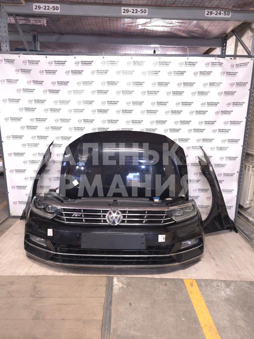 передняя часть (ноускат) в сборе Volkswagen Passat B8 2015, 1.8 л., CJSA, бензин, робот, 2t/c9x чёрный перламутр, седан, правый руль, 5Q0121205N, 3G0823031A, 3G0821022A, 3G0821021A, 3G0807217T, 3G2941114A, 3G2941113A, 3G0121330A, 5Q0121251FN, 3G0821105, 4G0907697F, 5Q0121205N, 5Q0121207AC, 5Q0959455AL, 5Q0121203BS, 3G0821142, 3G0821141 - фото №1