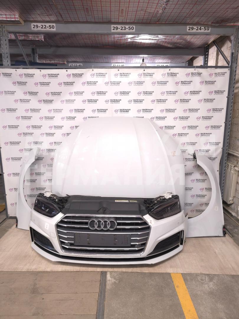 передняя часть (ноускат) Audi A5 F5 2018, 2.0 л., CVKB, бензин, АКПП, белый металлик 2y / s9r, хетчбэк 5 дв., правый руль, 8W0121207, 8W6807771, 8W0145805Q, 8W0121251K, 8W6941033, 8W6941034, 8W6823029, 8W6821105B, 8W6821106B, 8W6807065G, 8W6807437F, 8W6941033E, 8W6941034E, 7PP941572AC, 4M0907397AB, 8W0959455J, ZSB8W0121003G, 8W0121207, 8W0129618F, 8W6121764A, 8W6121763A, 8W0816741AK, 8W0805594, 8W6821232A, 8W6821231A, 8W6821433, 8W6821467, 8W6821091, 8W6821092, 8W6821468, 8W6821434 - фото №1