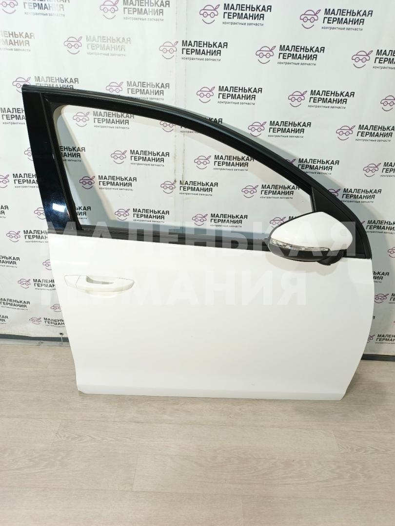 дверь передняя правая Volkswagen Golf GTI 6 поколение 2011, 2.0 л., CCZB, бензин, робот, b4/b9a белый, хетчбэк 5 дв., передний привод, правый руль, 5K4831056H, 5K4831056 - фото №1