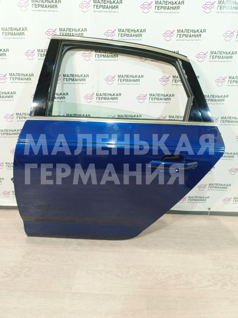 дверь задняя левая Audi A4 B9 2017, 2.0 л., CVKB, бензин, МКПП, s9/x5q синий металлик, седан, передний привод, правый руль, 8W5833051C - фото №1