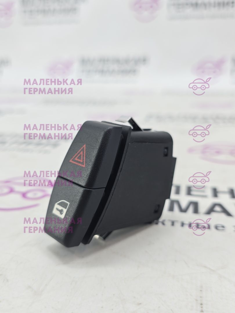 кнопка аварийной сигнализации BMW X6 E71/E72 E71 2009, 3.0 л., N54 B30 A, бензин, серебро, правый руль, 61316919506, 6919506 - фото №1