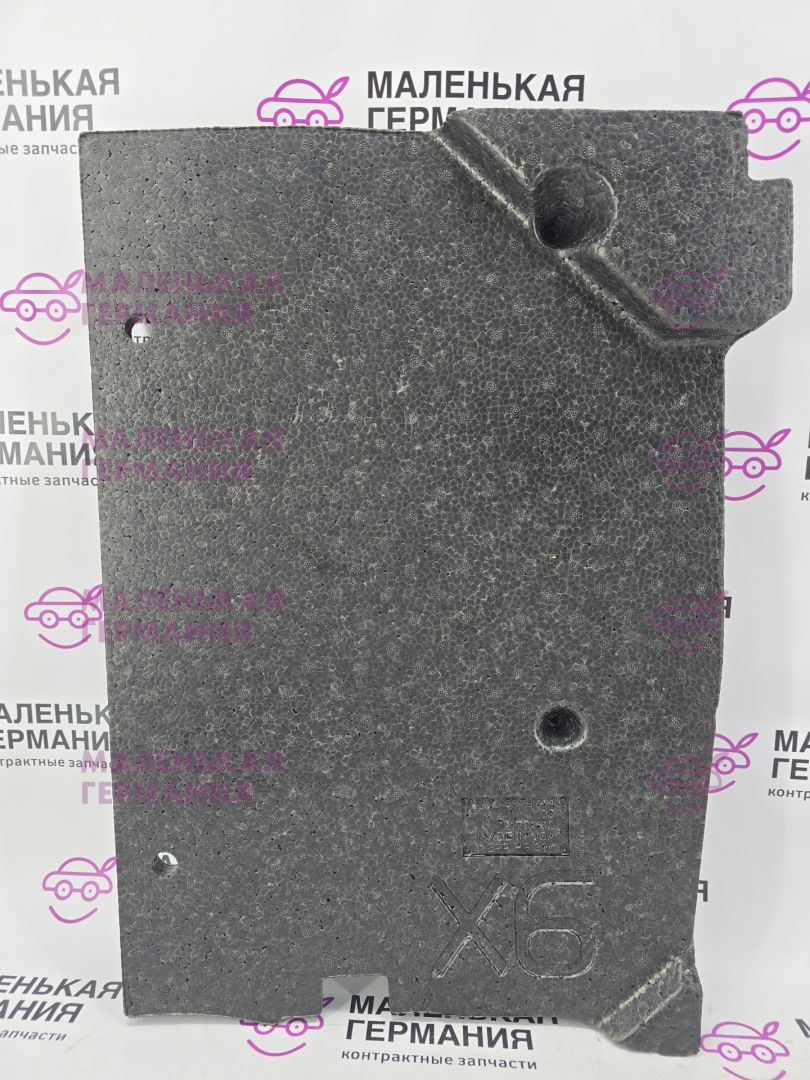 шумоизоляция (термозащита) BMW X6 F16 2014, 3.0 л., N55 B30 A, бензин, АКПП, красный, правый руль, 6979744, 51476979744 - фото №1