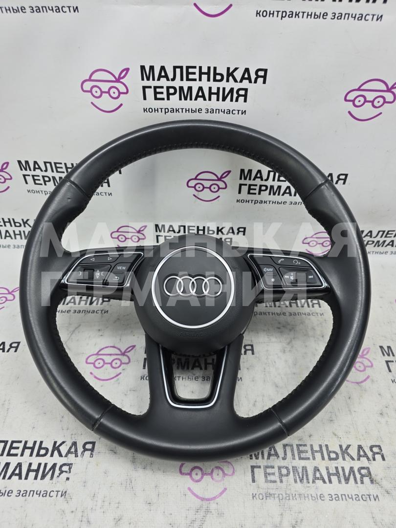 руль Audi A5 F5 2018, 2.0 л., CVKB, бензин, АКПП, белый металлик 2y / s9r, хетчбэк 5 дв., правый руль, 8W0419091CL, 8W0880201AR, 62725376G, 8W0419689 - фото №1