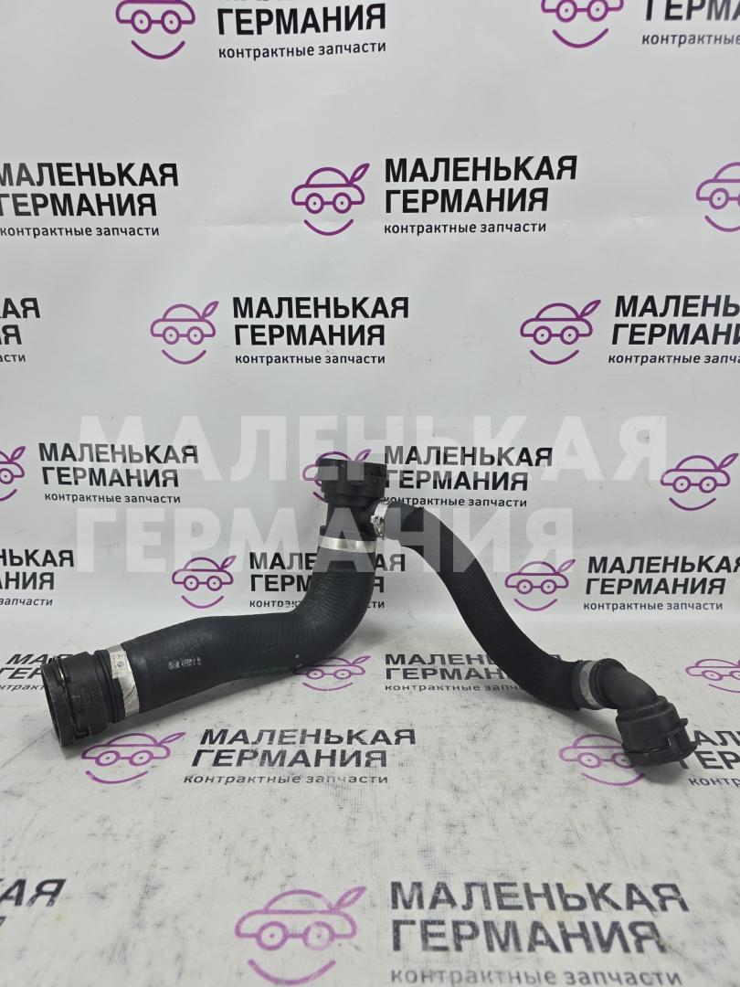 патрубок радиатора BMW X6 E71/E72 E71 2009, 3.0 л., N54 B30 A, бензин, серебро, правый руль, 17127586774, 7586774 - фото №1