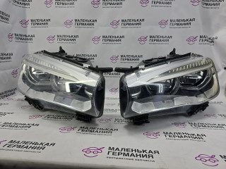 фара BMW X5 F15 2014, 3.0 л., N57 D30 A, дизель, АКПП, mineralweiss metallic (a96), полный привод, правый руль, 63117381139, 63117381140, 7410686, 7410685, 7381139, 7381140