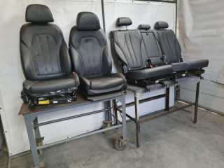 салон (комплект сидений) BMW X5 F15 2013, 3.0 л., N57 D30 A, дизель, АКПП, mineralweiss metallic (a96), внедорожник 5 дв., полный привод, правый руль, 52107352277, 52107450841, 52107483655, 52107352308, 52107352309, 52107411496, 52107480193, 52107480194, 52207353353, 52207480245