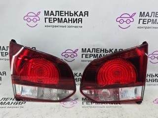 фонари задние (комплект) Volkswagen Golf GTI 6 поколение 2011, 2.0 л., CCZB, бензин, робот, b4/b9a белый, хетчбэк 5 дв., передний привод, правый руль, 5K0945094T, 5K0945093T