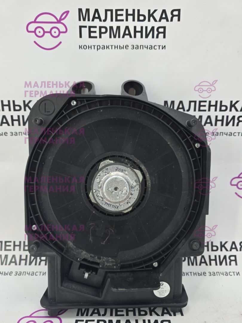 Динамик (сабвуфер) лев. BMW X1 F48 2017, 2.0 л., B48 A20 B, бензин, АКПП, alpinweiss 3 (300), полный привод, правый руль, 65139275995, 9275995 - фото №1