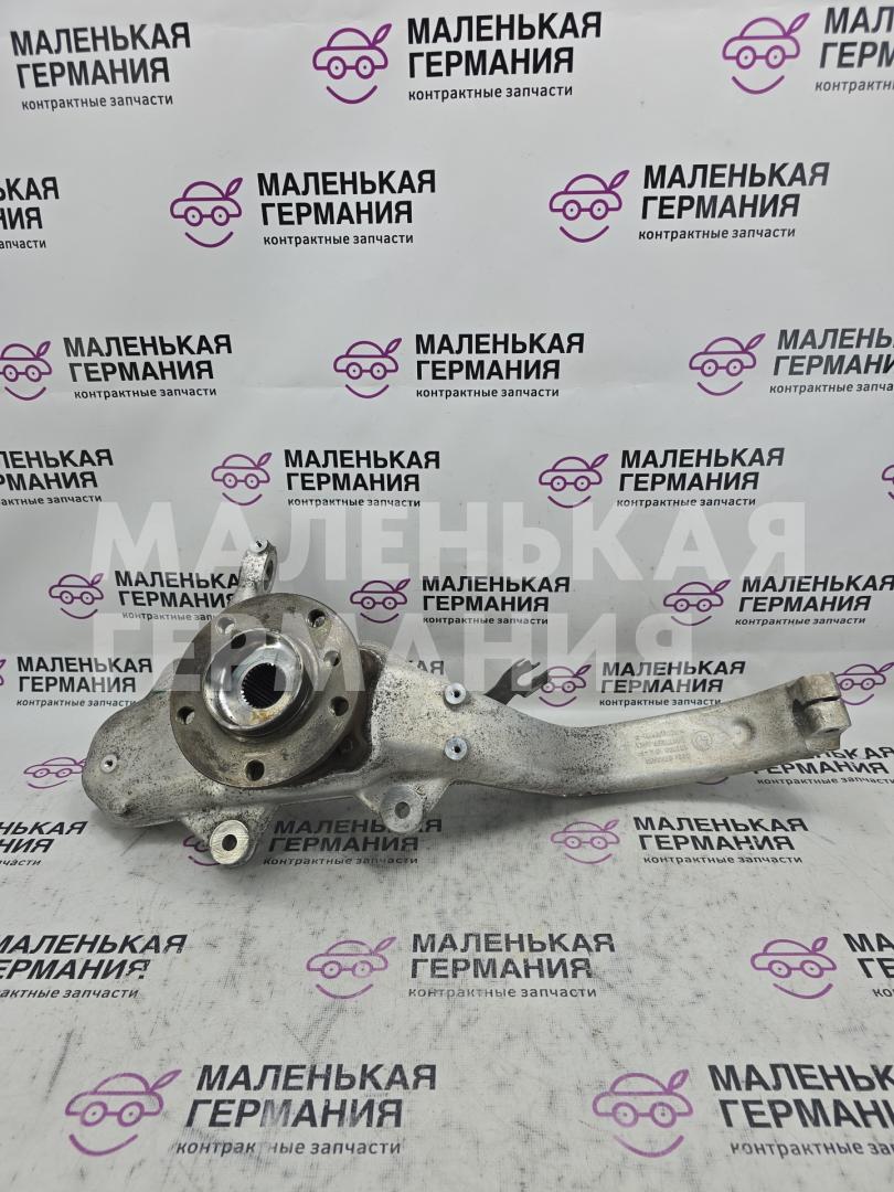 кулак поворотный левый BMW X6 E71/E72 E71 2009, 3.0 л., N54 B30 A, бензин, серебро, правый руль, 31216773783, 6773783, 31216869869, 6869869 - фото №1