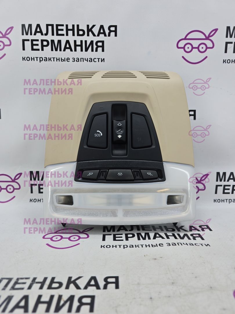 фонарь салона (плафон) BMW X5 F15 2014, 3.0 л., N57 D30 A, дизель, АКПП, mineralweiss metallic (a96), полный привод, правый руль, 61319331148, 61319319967, 9319967, 61319365156, 9365156, 61319370849, 9370849, 61319391958, 9391958, 9331148 - фото №1