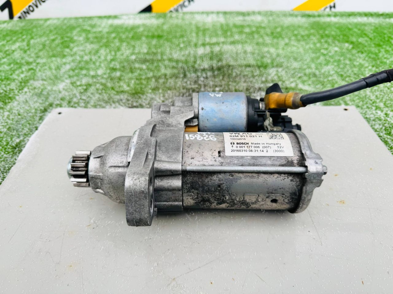 стартер Volkswagen Up 1 поколение (2011 - 2016), 1.0 л., CHYA, бензин, 5МКПП, 02M911021H, 0001177006 - фото №1