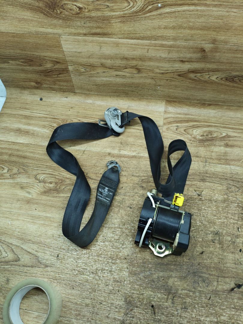 ремень безопасности Volkswagen Transporter T5 2004, 1.9 л., AXC, дизель, МКПП, микроавтобус, 7H0857806F - фото №1