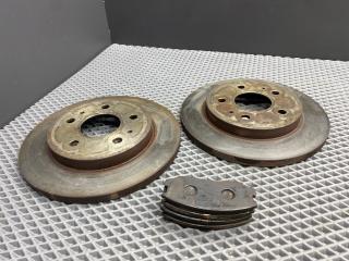 диски тормозные (комплект) Toyota Cami 1 поколение J122E 2001, 1.3 л., K3-VE, бензин, АКПП, 6a5 - черный, внедорожник 5 дв., задний привод, правый руль, 43512-87402, 04491-87401