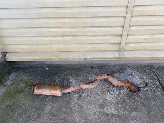 глушитель Chevrolet Lacetti 1 поколение J200 2012, 1.6 л., F16D3, бензин, МКПП, хетчбэк 5 дв., передний привод, правый руль, 96490132